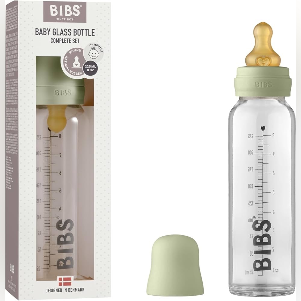 BIBS Baby Glass Bottle - Complete Set - BRAND NEW NEVER USED!!   bottles feeding